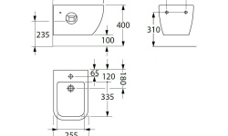 ALLEN BRAU INFINITY Биде подвесное, 515x360мм, белый (279256) мини 3 2
