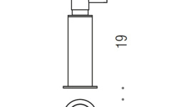 COLOMBO Mini Дозатор для жидкого мыла, подвесной, черный матовый мини 3 3