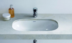 DURAVIT D-CODE Раковина встраиваемая с переливом, без площадки под смеситель, 495x290 мм, белый мини 3 2