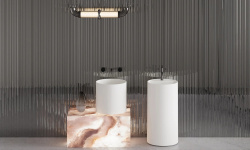 Salini ARMONIA ROUND 03 Раковина накладная Ø450 мм, S-Stone-белый матовый мини 3 4