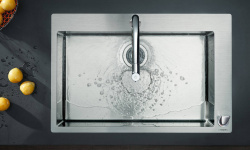 HG Metris Select M71 Кухонный смеситель на 2 отверстия, однорычажный, 200, 2jet, sBox, хром мини 3 9