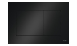 TECEnow Панель смыва с двумя клавишами, черный глянец мини 1