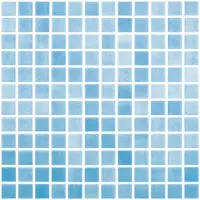 мозаика VIDREPUR COLORS NIEBLA AZUL TURQUESA (2.5х2.5) 31.5х31.5