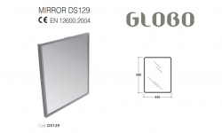 GLOBO Зеркало 580x440 см для людей с ограниченными возможностями мини 3 4