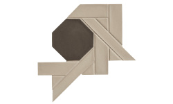 MUTINA WEAVING BI-GREY&BLACK BA LENG 34.3х34.3 мини 1