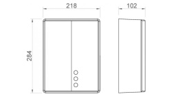 NOFER BIG FLOW Сушилка для рук автоматическая, 284x218x102 мм, нержавеющая сталь AISI 304 глянцевый мини 3 3