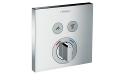 HANSGROHE ShowerSelect Термостат для душа с запорным вентилем, СМ, на 2 потребителя, хром мини 1