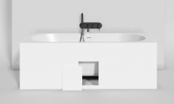 Salini ORNELLA KIT 180 Ванна встраиваемая 1800х800х600 мм, S-Sense - белый матовый/фурнитура белый мини 3 5