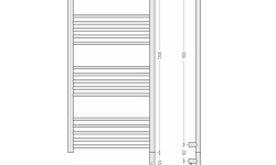 СУНЕРЖА Богема прямая 3.1 Полотенцесушитель (электрика), 1200х500 мм, МЭМ правый, Тёмный титан муар мини 3 5