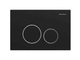 ALLEN BRAU PRIORITY Клавиша смыва двойная, черный матовый/хром (306278)