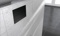 TECEsquare II Панель смыва с двумя клавишами металлическая, черный матовый мини 3 2