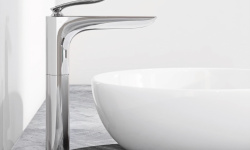 KLUDI BALANCE Смеситель для раковины, 1 отв., 8 л/мин, G 3/8, DN 10, без ДК, белый/хром мини 3 3