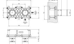 GESSI Встраиваемая часть для смесителя на раковину с изливом мини 3 2