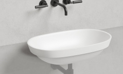 Salini MAREA 01 Раковина полувстраиваемая 645х387х160 мм, БЕЗ перелива, БЕЗ ДК, S-Stone - белый мат мини 1