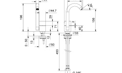 FANTINI AA/27 Смеситель для раковины на 1 отверстие, БЕЗ ДК, Матовая натуральная сталь мини 3 2