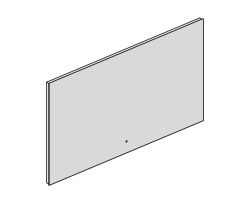 BRENTA FL90 Зеркало со светодиодной подсветкой Mix-LED по периметру, 120х70х3 см