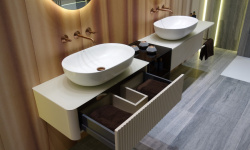 NOKEN SLENDER Раковина 60x40 см для установки на столешницу без перелива, без ДК, белый мини 3 5