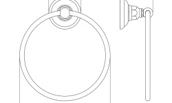 NICOLAZZI ACCESSORI BAGNO Полотенцедержатель кольцо, chrome мини 3 2