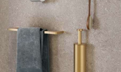 NOKEN URBAN C Держатель туалетной бумаги с крышкой, браш. золото мини 3 4