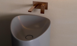 NOKEN SQUARE Внешняя часть, встроенного смесителя для раковины, без ДК, черный матовый мини 3 4