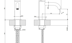 GESSI FLESSA Смеситель для раковины, соединительные шланги на 3/8”, БЕЗ ДК, Steel Brushed мини 3 2