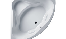 RIHO NEO Ванна акриловая угловая, 140x140 см, 235 л, белый мини 1