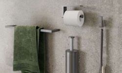 NOKEN URBAN C Держатель туалетной бумаги с крышкой, браш. титан мини 3 3