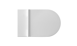 ALICE UNICA Унитаз подвесной, форма-круг, белый глянцевый мини 3 6