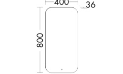 BURG B.ME Зеркало с подсветкой, 400хН800 мм мини 3 3