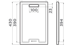 OMOIKIRI CB-01-WOOD Разделочная доска, дерево сапеле мини 3 5