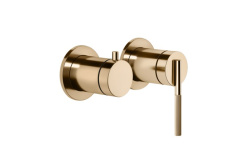 GESSI INGRANAGGIO Внешние части для настенного смесителя на 2 выхода, 735 Warm Bronze PVD мини 1