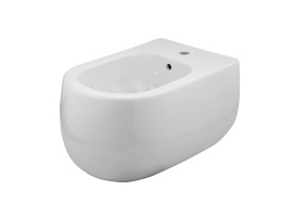 NOKEN LOUNGE FLUID Биде подвесное, 1 отв. под смеситель, 55x37 см, белый