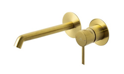 NOKEN ROUND Внешняя часть смесителя для раковины из стены, браш. золото мини 1