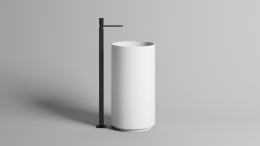 Salini ARMONIA 01 Раковина напольная 450х450хH850/900 мм, S-Stone - белый матовый