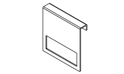 GAMADECOR Держатель для полотенец, монтаж на планку, 24x24x3,6 см, Metal мини 1
