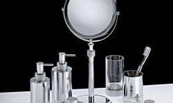 DW CLUB STS Мыльница настольная, H4x11x11 см, Стекло/Хром мини 3 2