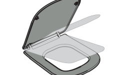 CIELO Era Сиденье для унитаза с мягким опусканием, QUICK RELEASE, BR - Brina мини 3 2