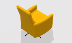 GAMADECOR FLUFFY S2 Кресло поворотное H108x94х80 см, Спецзаказ! мини 3 2