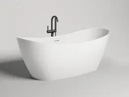 Salini NOEMI 185 Ванна свободностоящая 1850×800×715 мм, ДК "Up&Down", S-Stone, матовый, белый