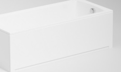 WHITECROSS Экран 170x57 см. Ударопрочный полистирол, белый мини 1