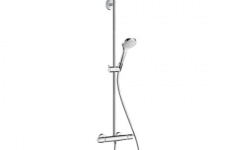 HG Croma Select S Showerpipe 280 1jet Душевая стойка с термостатом, хром мини 1