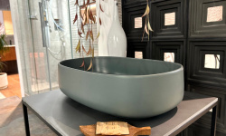 ART CERAM COGNAC 55 Раковина накладная, 55x35 см, grey olive мини 3 5