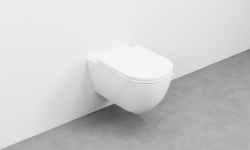 CIELO Enjoy 53 Подвесной унитаз с крепежом, 35x53x26,5h см, Gloss White мини 3 4