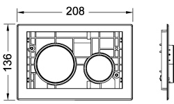 TECEloop Клавиша смыва без лицевой панели, позолоченный мини 3 2
