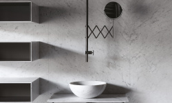 FANTINI FONTANE BIANCHE Потолочный смеситель для раковины излив: 135 см, без ДК, Matt Gun Metal PVD мини 3 3