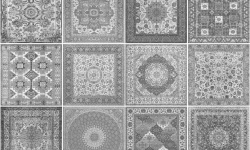 APARICI KILIM BLACK NATURAL 59.55x59.55 G-3258 мини 3 3