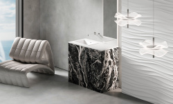 Salini ONDA EDGE SQUARE Столешница до 2000х700х10 мм с раковиной 520х360, ДК, S-Stone- RAL матовый мини 3 11