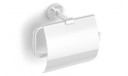 BERTOCCI Cinquecento Держатель для туалетной бумаги с крышкой, цвет: белый матовый мини 1