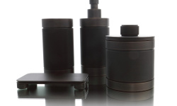 BERTOCCI OFFICINA 01 Мыльница настольная, черная матовая мини 3 2
