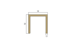 NEEXYDECOR профиль латунь полированная  12х12x2700 (PVL86) мини 3 3